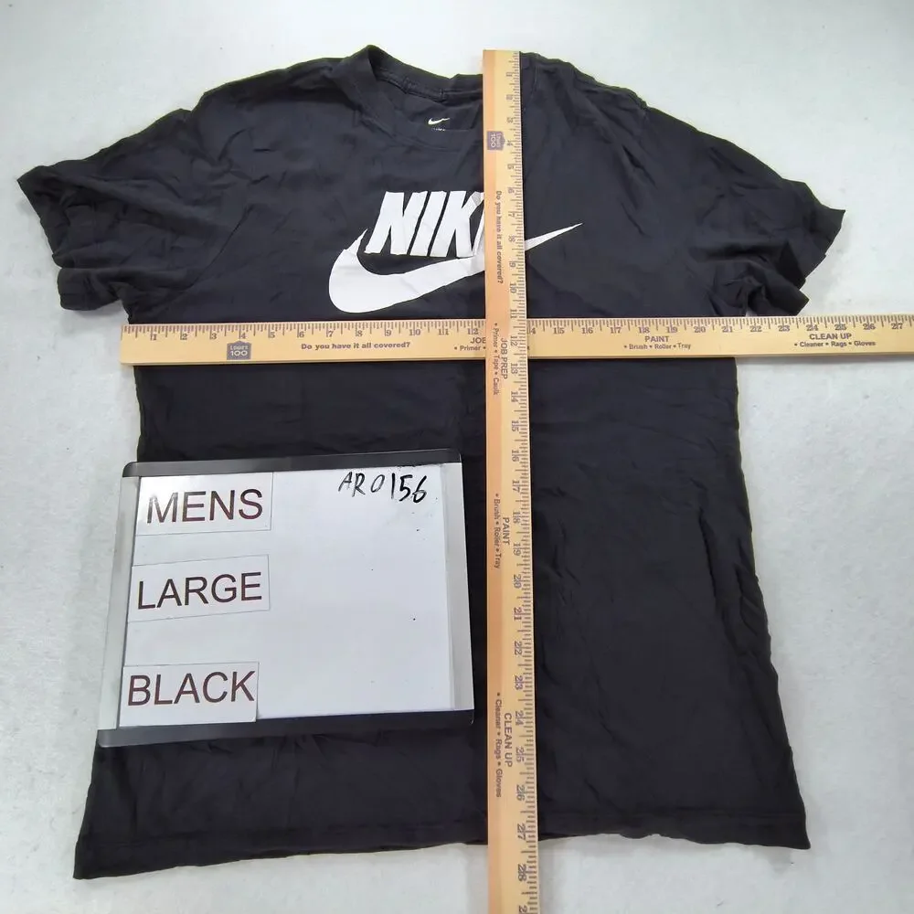 Nike Tee Casual Graphic Crew Neck Short Sleeve Shirt Mens Size L Black White